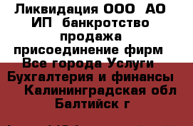 Ликвидация ООО, АО, ИП, банкротство, продажа, присоединение фирм - Все города Услуги » Бухгалтерия и финансы   . Калининградская обл.,Балтийск г.